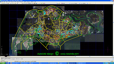 Singapore AutoCAD map
