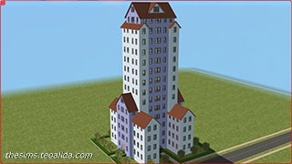 The Sims 2 skyscraper