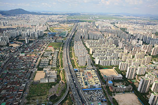 Bucheon aerial view