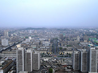 Pyongyang East viewed from Juche Tower