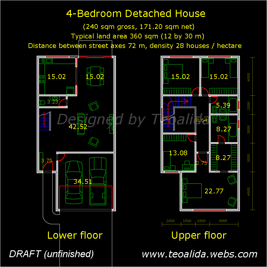 House Floor Plans 50 400 Sqm Designed By Me The World Of Teoalida