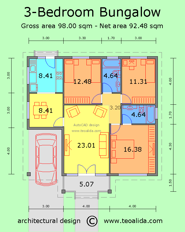 Floor Plan  Design For 100 Sqm House  Awesome Home 