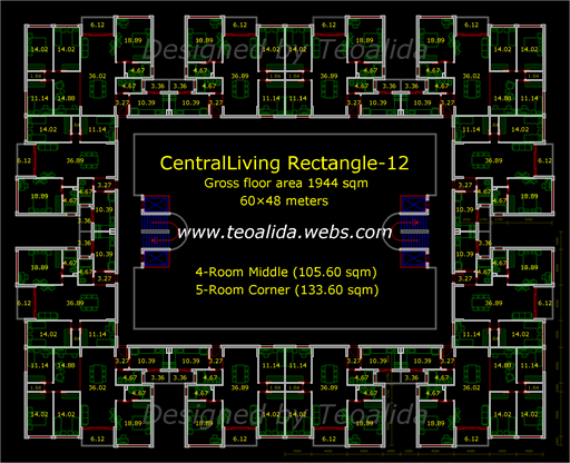 CentralLiving Rectangle floor plan