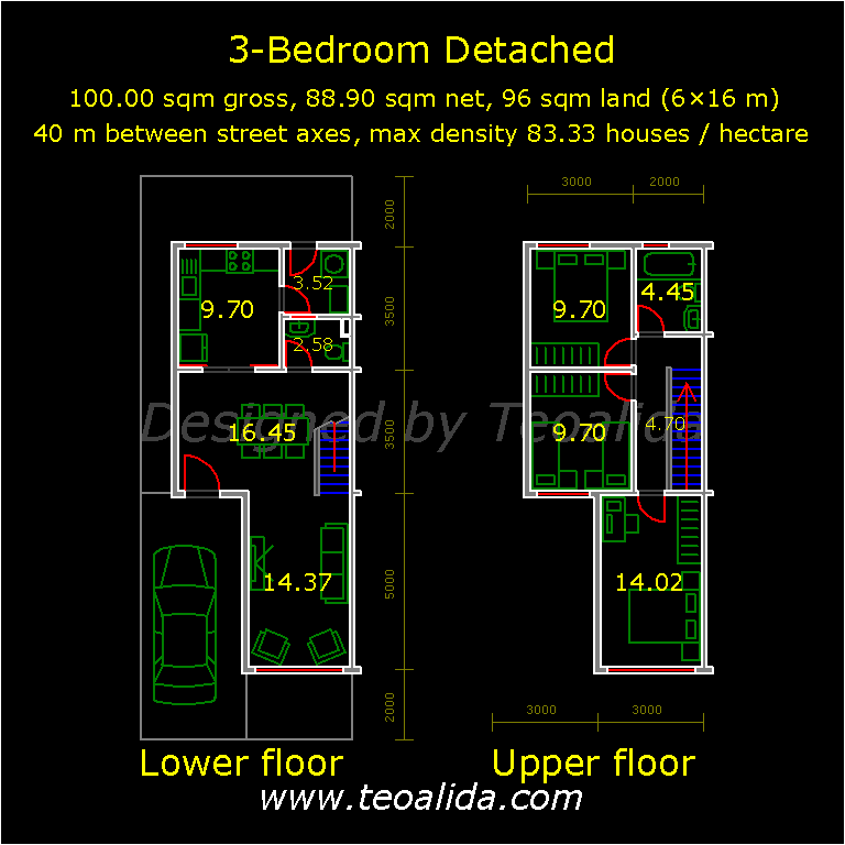 House Floor Plans 50 400 Sqm Designed By Me Teoalida S Website