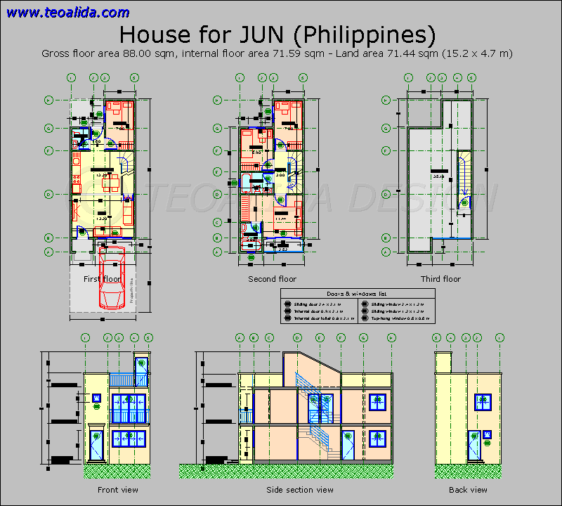  House  floor plans  50 400 sqm designed by Teoalida 