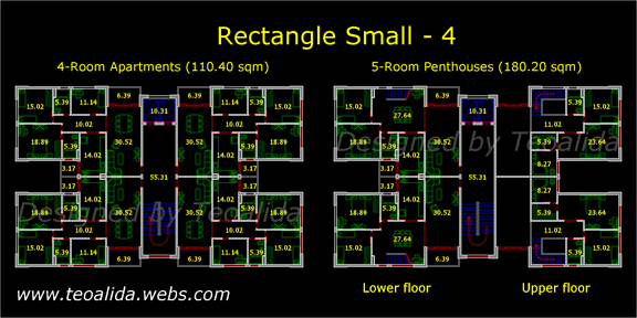 Rectangle Tower Floor plan