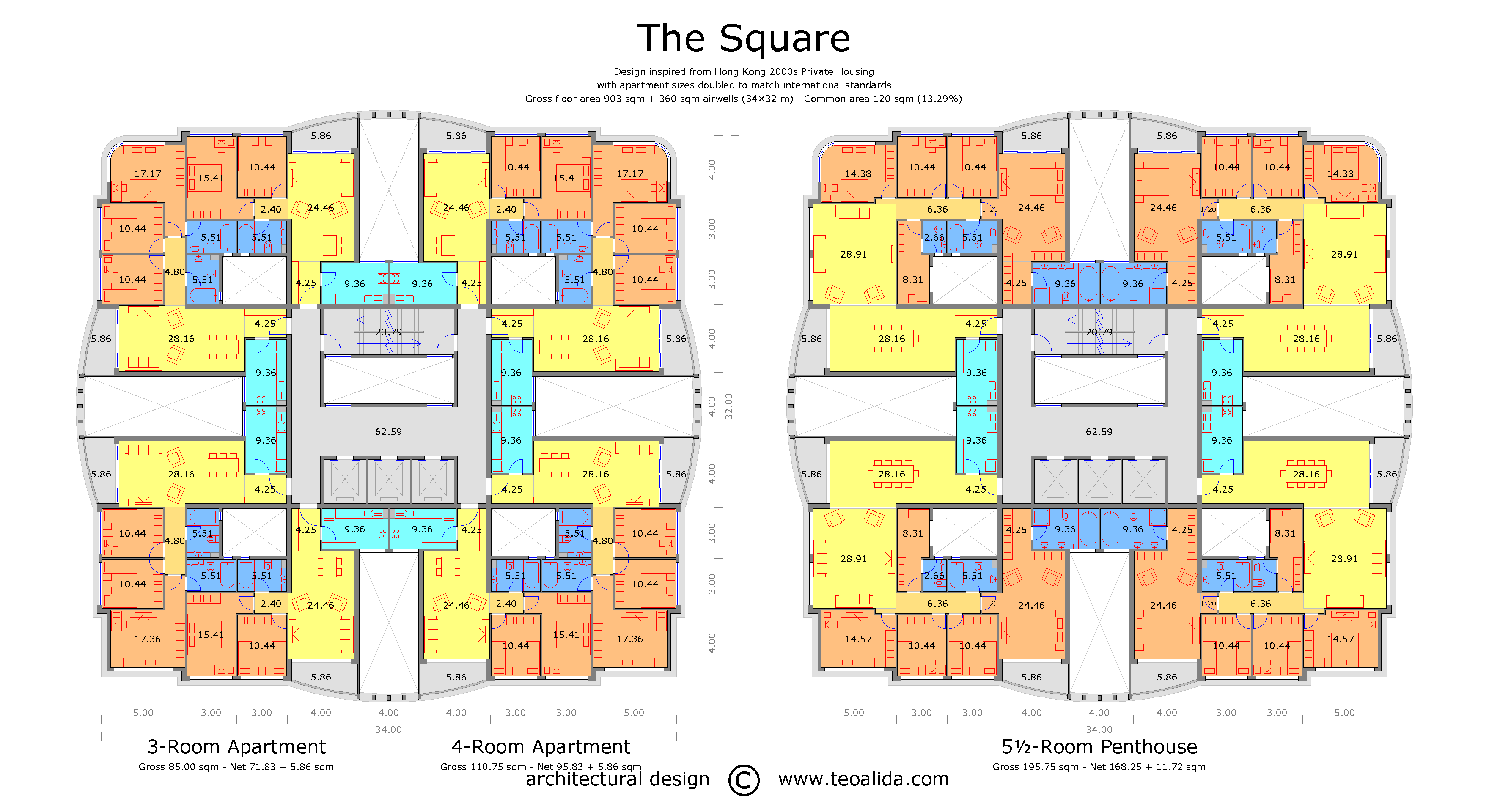 The Square floor plan