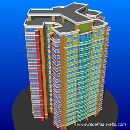 Triangle Tower with 6 apartments per floor