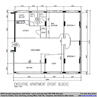 Executive Apartment floor plan (146 sqm)