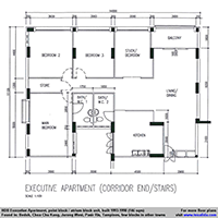 Executive Apartment floor plan (146 sqm)