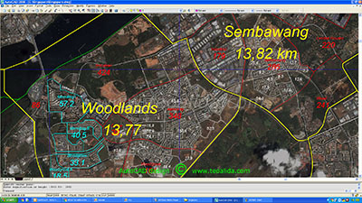 AutoCAD map of Singapore