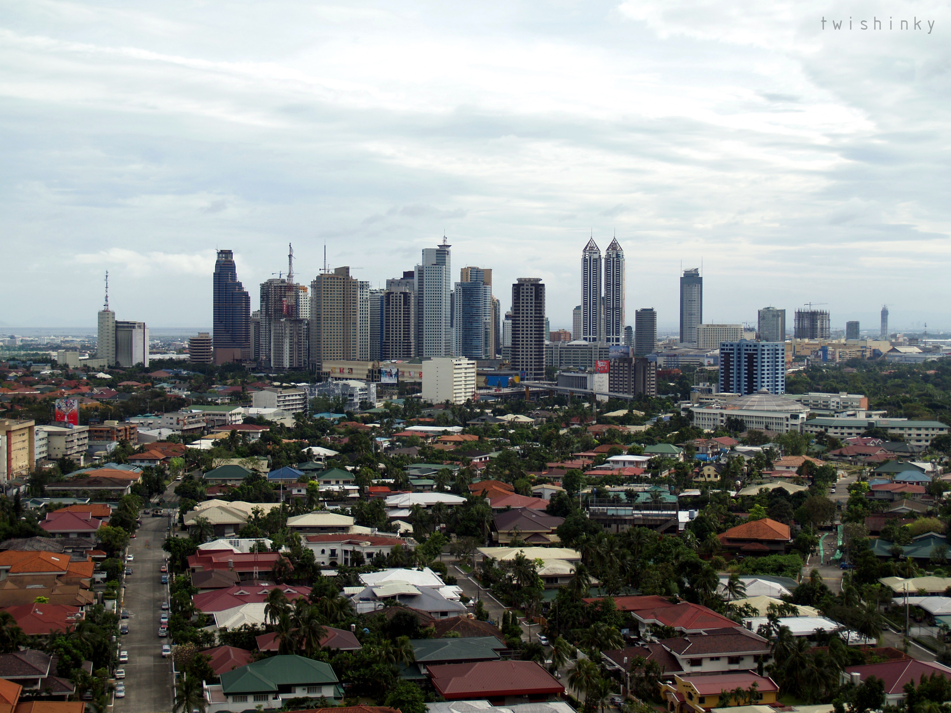 Forbes Park and Makati skyline