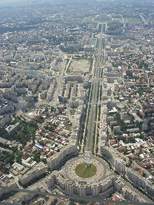 Bucharest aerial view